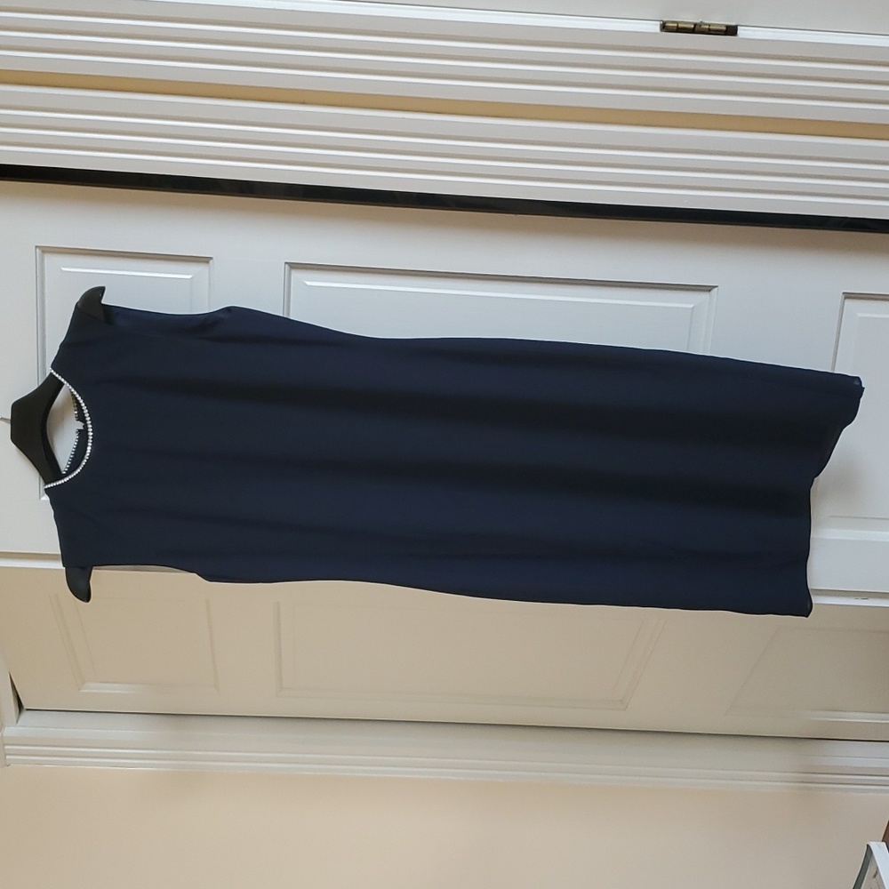Navy Blue Rinestone Dress and Jacket Size 10